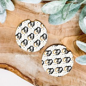 Moon Goddess Car Coaster Set | Moon Coaster | Car Accessories